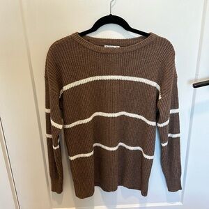 Pink Clover Maclennan long sleeve brown sweater size S